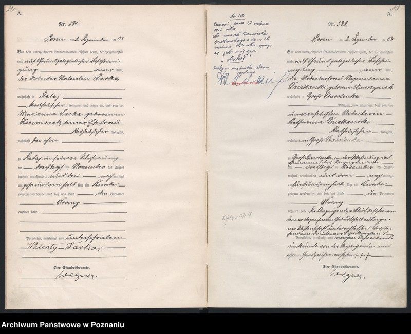 Obraz 9 z jednostki "Księga urodzeń tom II"