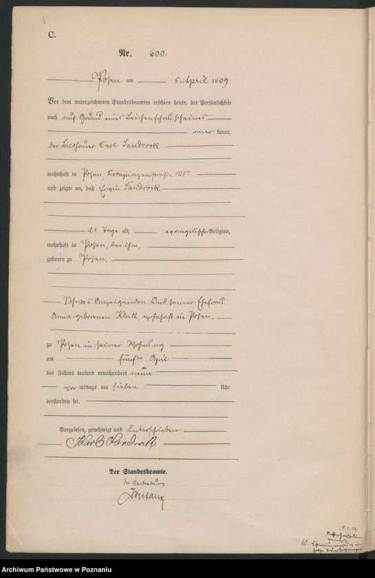 Obraz 6 z jednostki "Księga miejscowa zgonów tom II [Rejestr główny zgonów]"