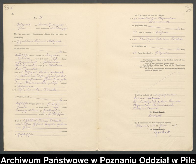 Obraz 16 z jednostki "Księga małżeństw"