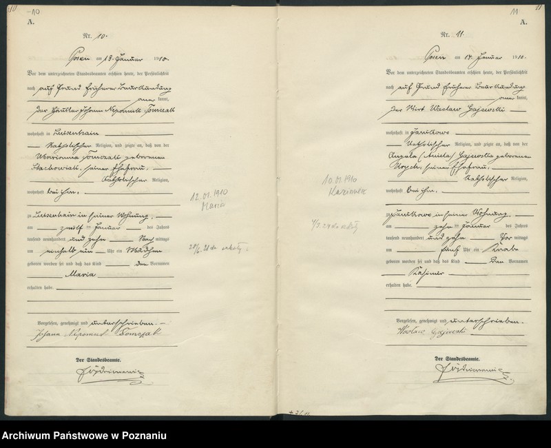 Obraz 8 z jednostki "Księga miejscowa urodzeń [Rejestr główny urodzeń]"