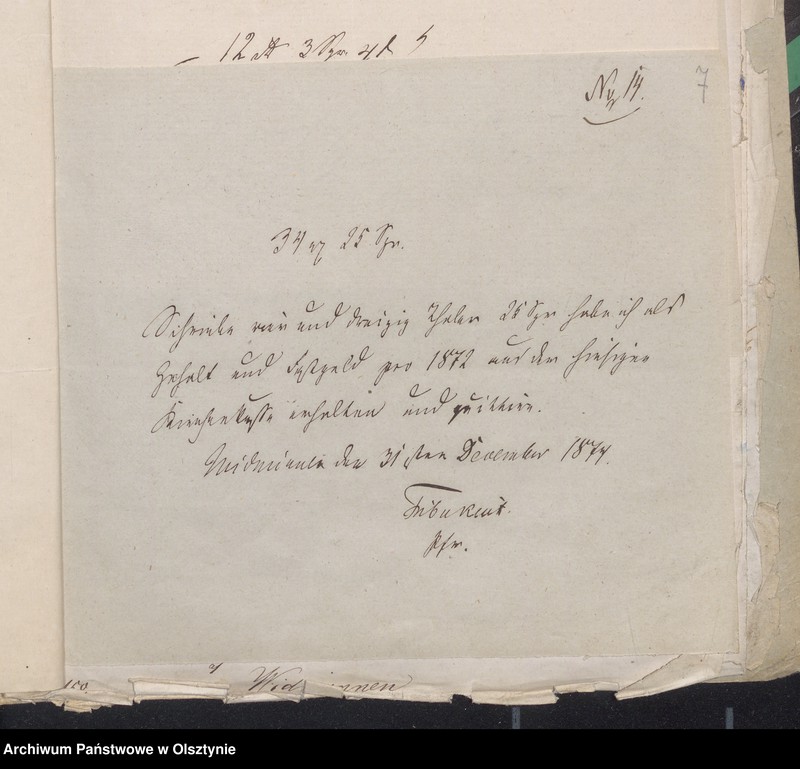 image.from.unit.number "Beläge zur Widminnenschen Kirchen Kassen Rechnung pro 1870"