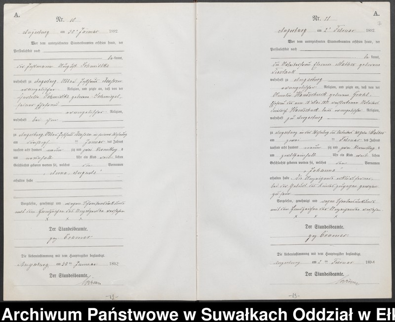 image.from.unit.number "Geburts-Neben-Register des Preussischen Standes-Amtes Angerburg Kreis Angerburg"