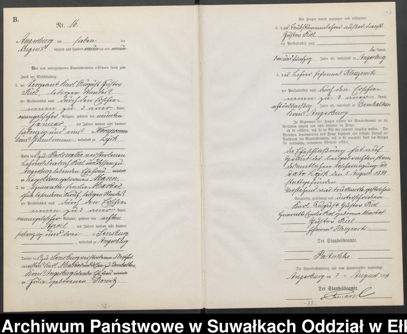 image.from.unit.number "Heiraths-Neben-Register des Preussischen Standes-Amtes Angerburg Kreis Angerburg"