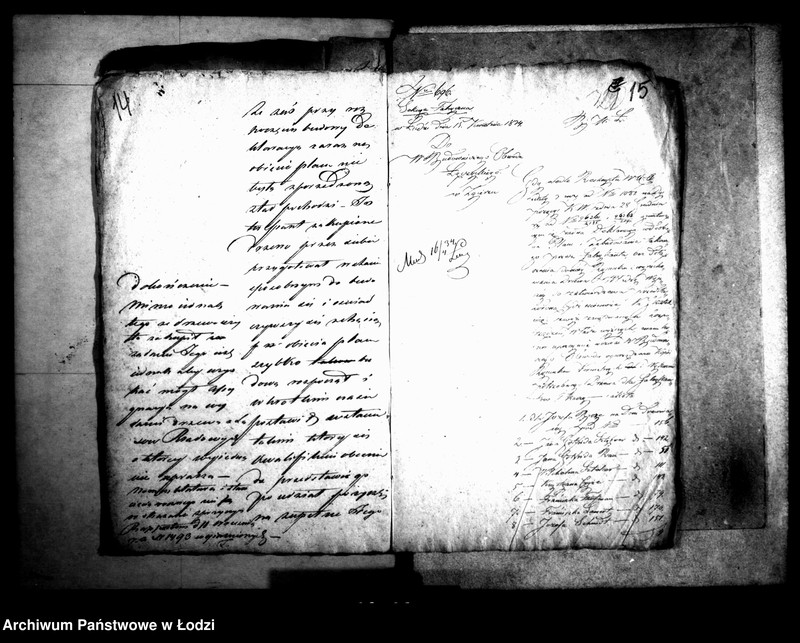 Obraz 14 z jednostki "Akta tyczące się budowy domów przez tkaczy"