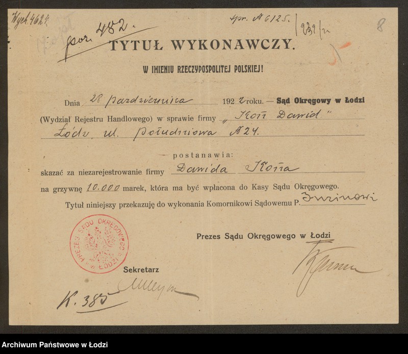 Obraz 10 z jednostki "Kon Dawid- handel szmatami"