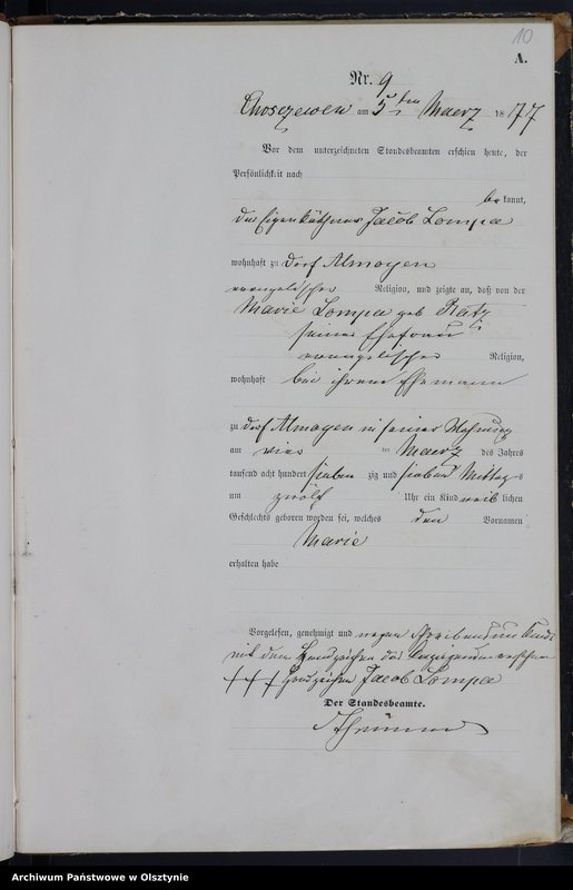 image.from.unit.number "Geburts-Haupt-Register Nr 1 - 42"
