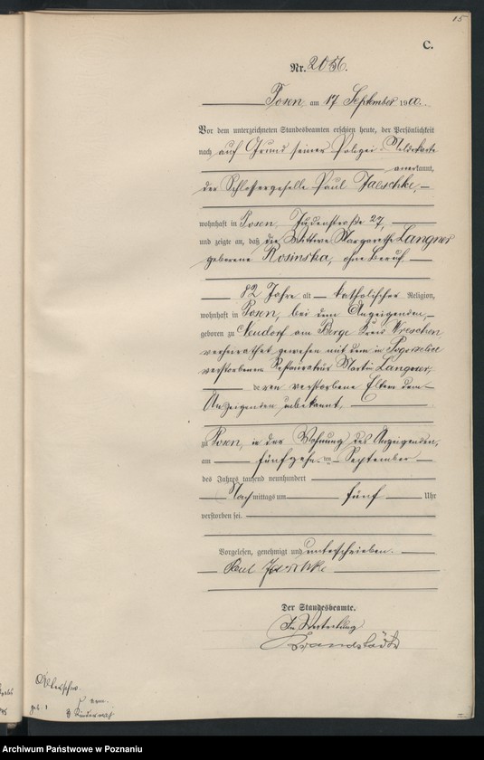 Obraz 18 z jednostki "Księga miejscowa zgonów"