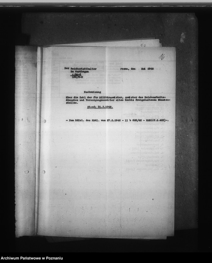 Obraz 20 z jednostki "Nachweisung der Militäranwärter"