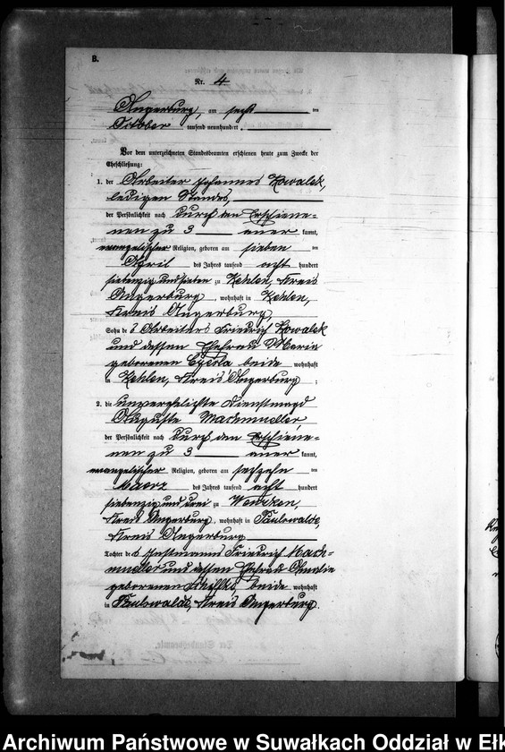 image.from.unit.number "Heiraths-Neben-Register des Preussischen Standes-Amtes [Kehlen Kreis Angerburg]"