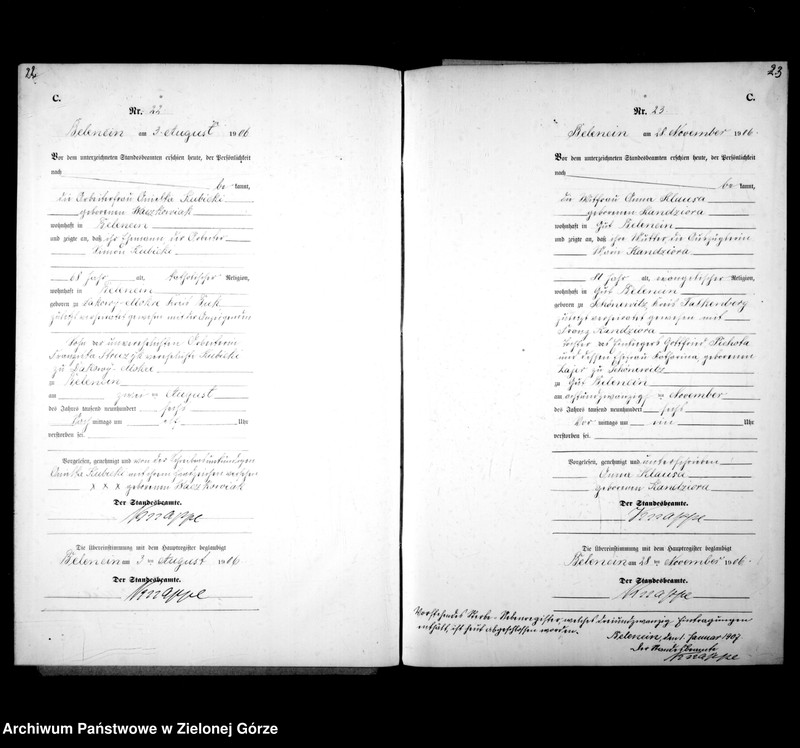 Obraz 16 z jednostki "Sterbe-Neben-Register"