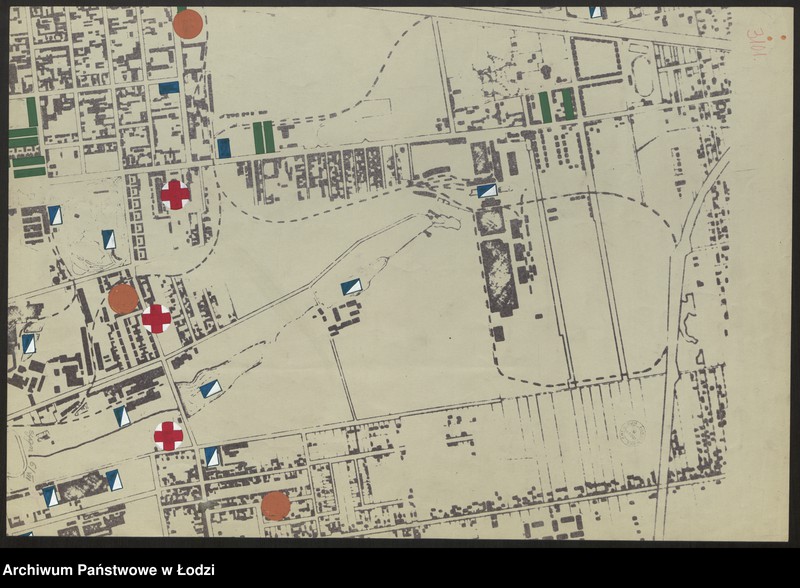 Obraz 2 z jednostki "Plan sytuacyjno-warstwicowy m. Łodzi. Sekcja NO21"