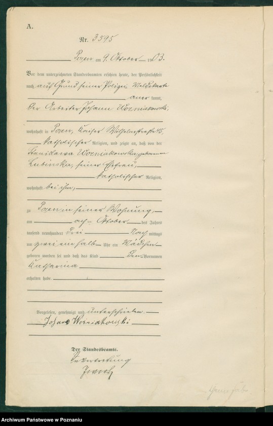 Obraz 15 z jednostki "Księga urodzeń tom VII"