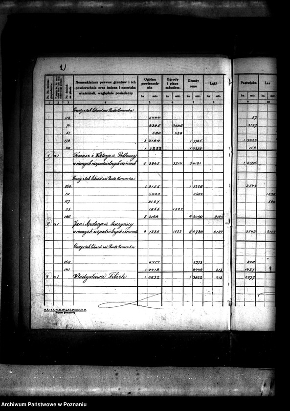 Obraz 7 z jednostki "Rejestr pomiarowy wsi Ruda Komorska powiatu konińskiego /prace scaleniowe/"