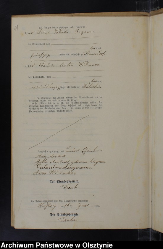 Obraz 13 z jednostki "Heiraths-Neben-Register Nr 1 - 15"