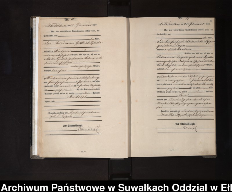image.from.unit.number "Geburts-Haupt-Register des Königlichen Preussischen Standes-Amtes Nikolaiken Kreis Sensburg"