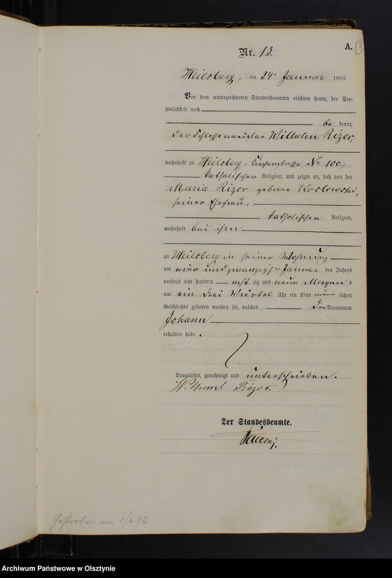 image.from.unit.number "Geburts-Haupt-Register Nr 1 - 191"