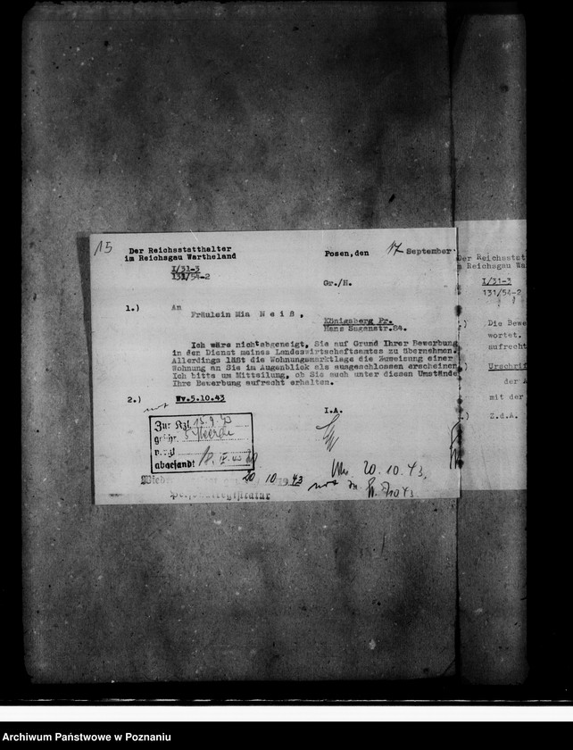 Obraz 20 z jednostki "Bewerbungen um Anstellung"