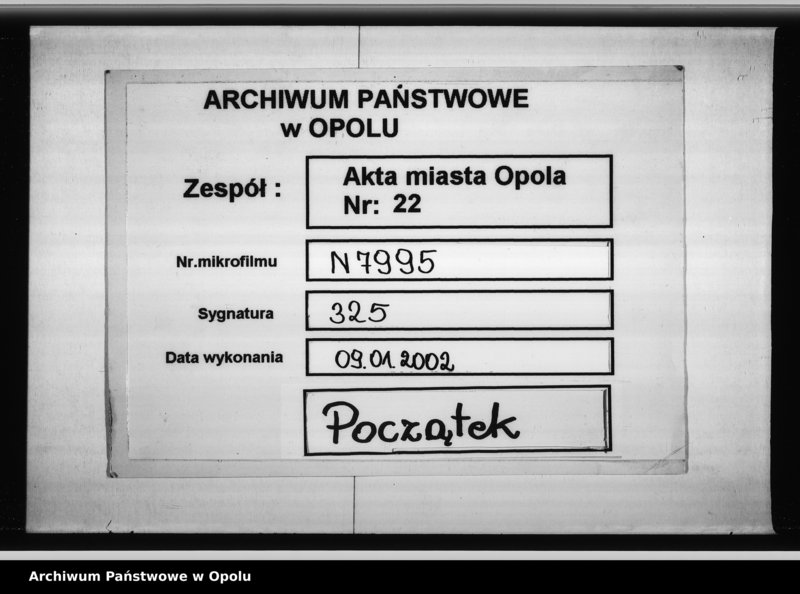 Obraz 1 z jednostki "Journal den eingegangenen Sachen beim Magistrat zu Oppeln angefangen im Juny 1811"