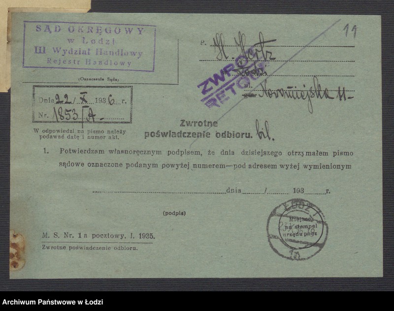 Obraz 13 z jednostki "Herszel Hertz- skład manufaktury"