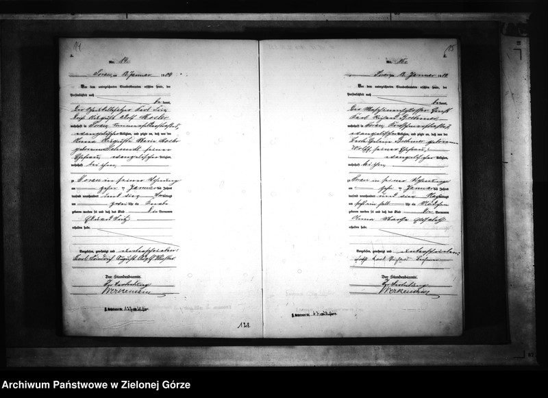 Obraz 12 z jednostki "[Księga akt urodzenia rok 1904-Żary miasto]"