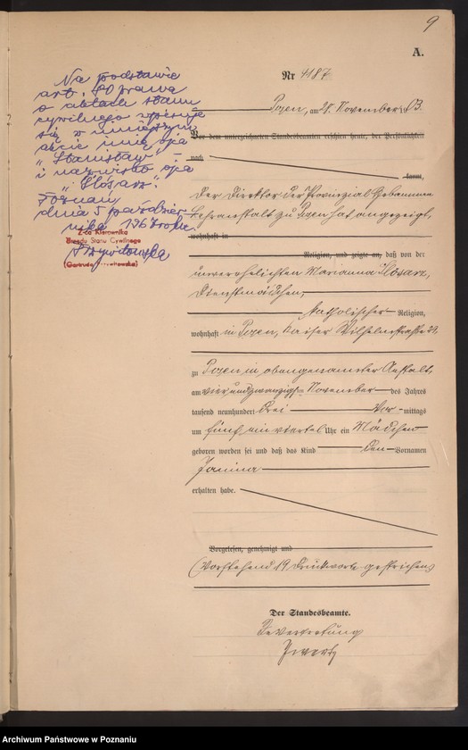 Obraz 12 z jednostki "Księga urodzeń tom VIII"