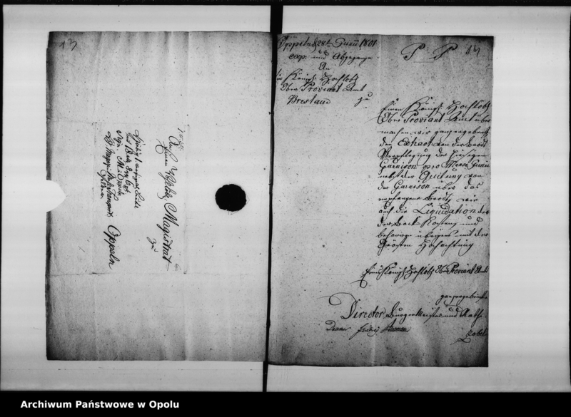 Obraz 16 z jednostki "Acta des Magistrats zu Oppeln betreffend Verpflegung des v[on] Holtzendorffschen Cürassier Regiments"