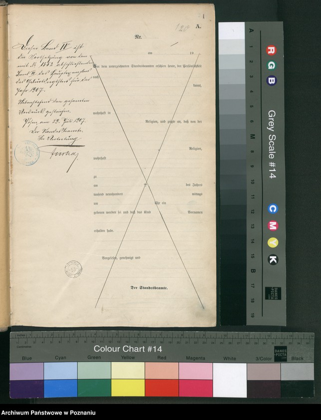 Obraz 3 z jednostki "Księga miejscowa urodzeń tom IV [Rejestr główny urodzeń]"