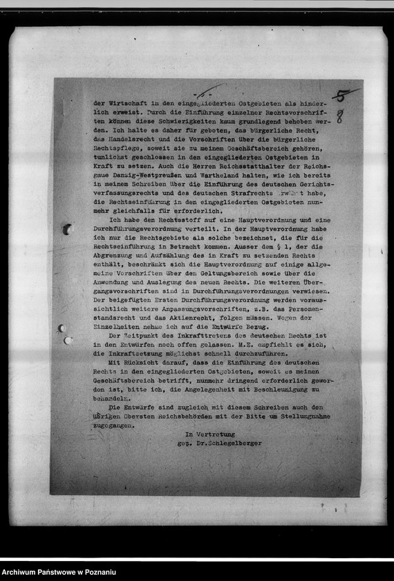 Obraz 12 z jednostki "Einführung des deutschen Rechts im Wartheland."