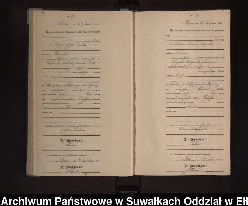 image.from.unit.number "Geburts-Neben-Register des Königlichen Preussischen Standes-Amtes Orlen Kreis Lötzen"