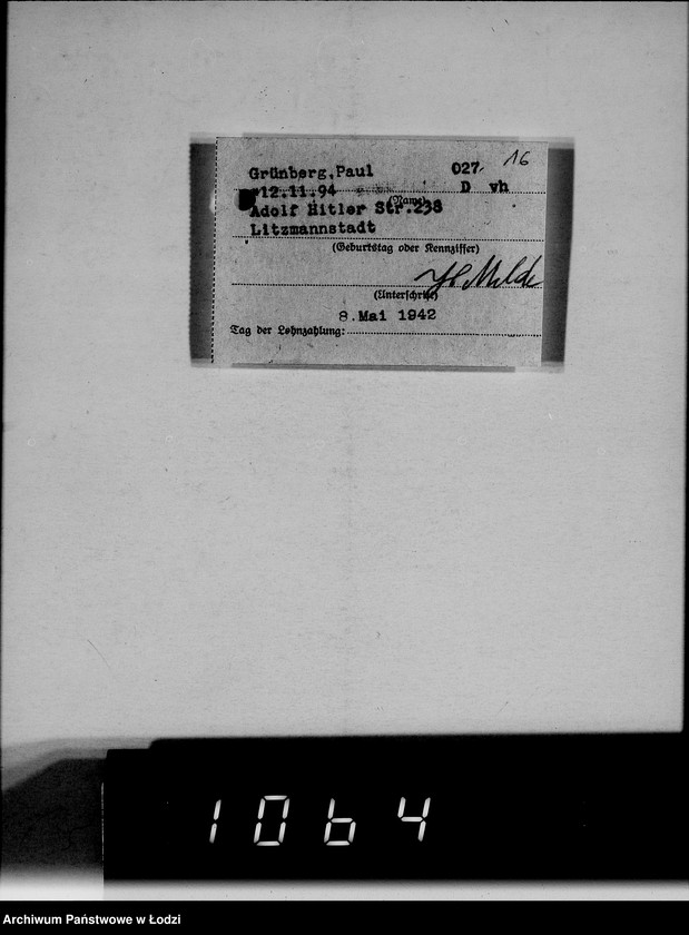 Obraz 20 z jednostki "Quittungen über Abschlage Vollzahlungen für Arbeiter"