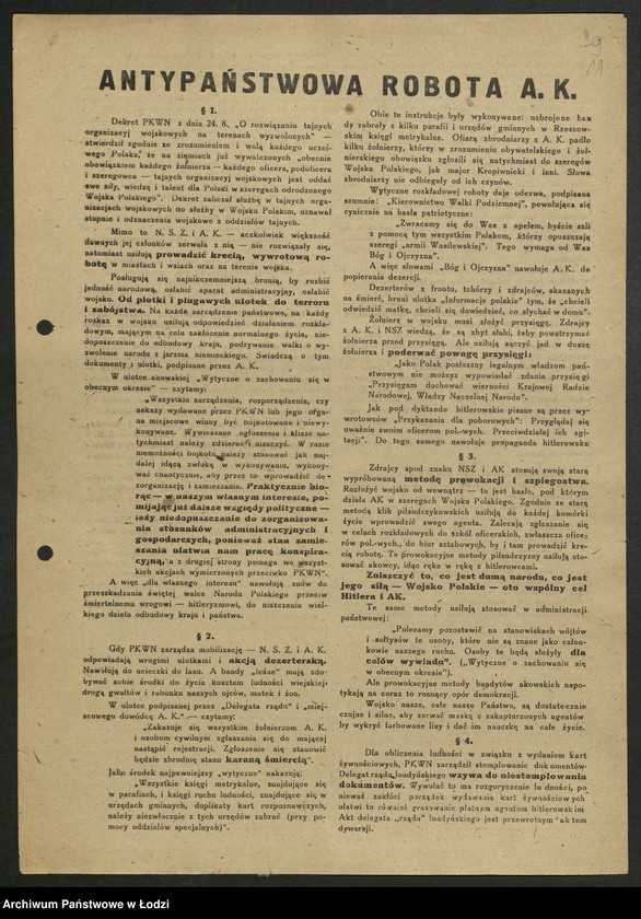 Obraz 12 z jednostki "Odezwy [tezy do referatów, materiały propagandowe różnych organizacji społeczno - politycznych]"