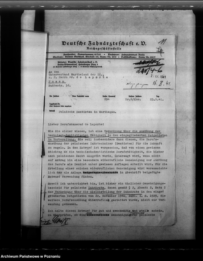 Obraz 15 z jednostki "Berufsübung polnischer Dentisten"