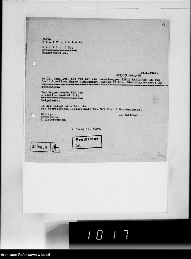 Obraz 13 z jednostki "[Korespondencja z urzędami, instytucjami i firmami] Lit.Da-De."