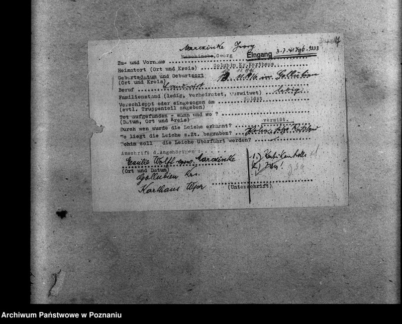 Obraz 13 z jednostki "Amtliche Meldungen Kreis Karthaus (Kartuzy)"