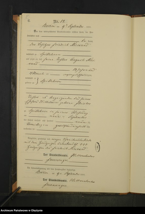 image.from.unit.number "Sterbe-Neben-Register Nr 1 - 19"