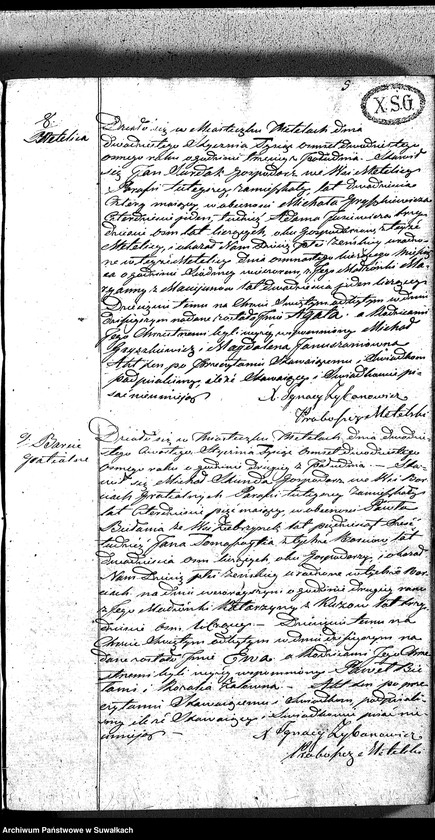 image.from.unit.number "Duplikat Aktów Urodzonych, Zaślubionych Zmarłych Katolików Parafii Metelskiey Roku 1828"