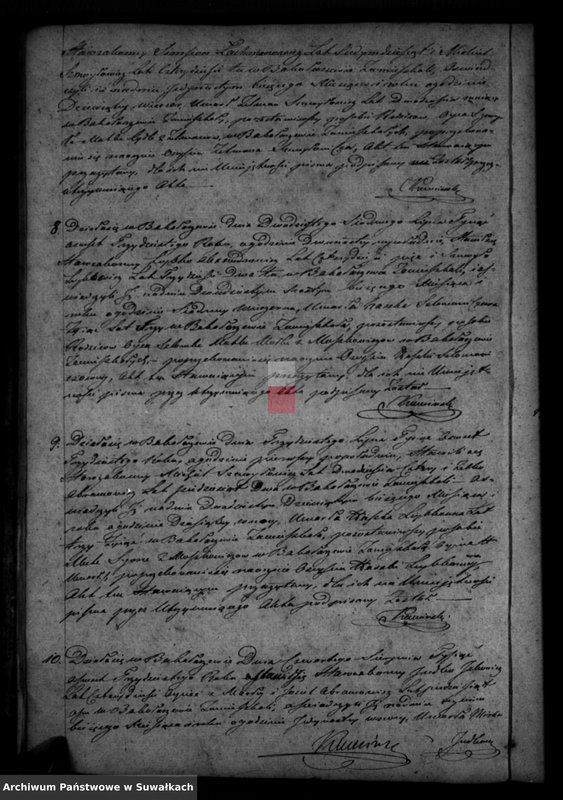 image.from.unit.number "Akta Urodzonych, Umarłych i Zaślubionych Okręgu Bakałarzewo za rok 1830"