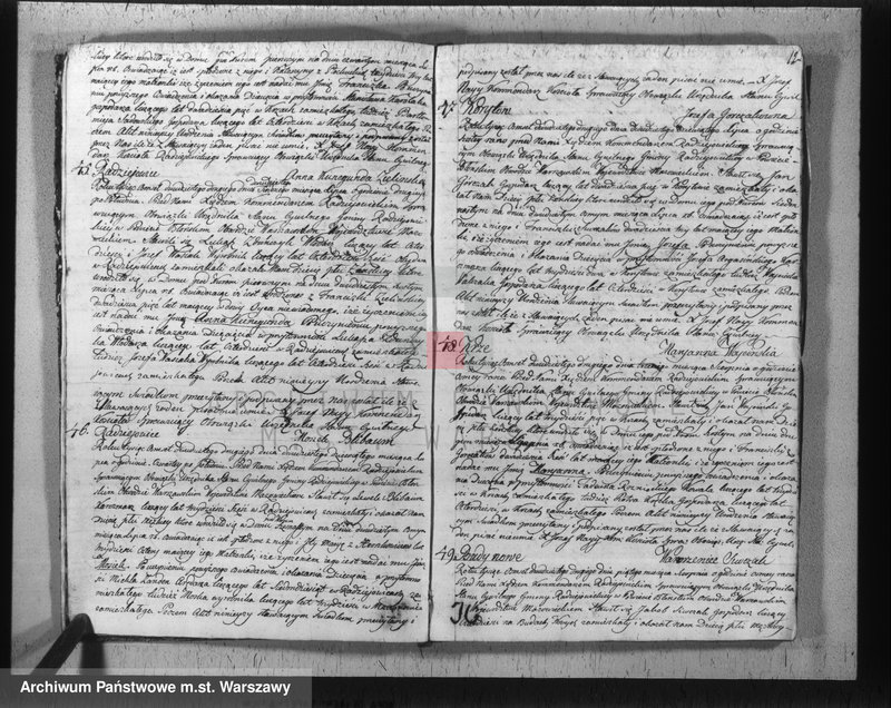 Obraz 14 z jednostki "Akta urodzeń, małżeństw, zgonów"