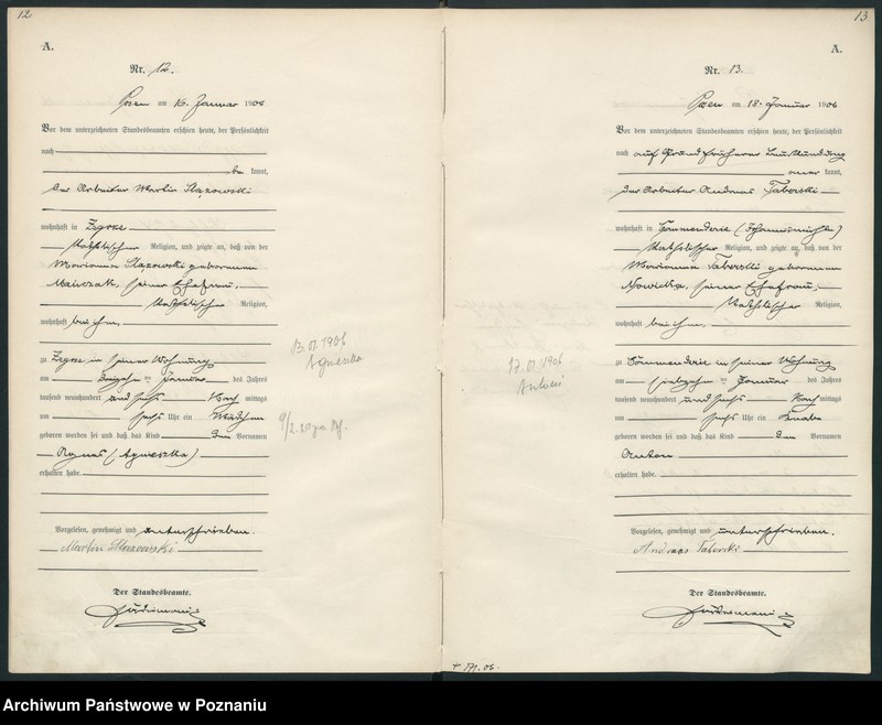 Obraz 9 z jednostki "Księga miejscowa urodzeń"