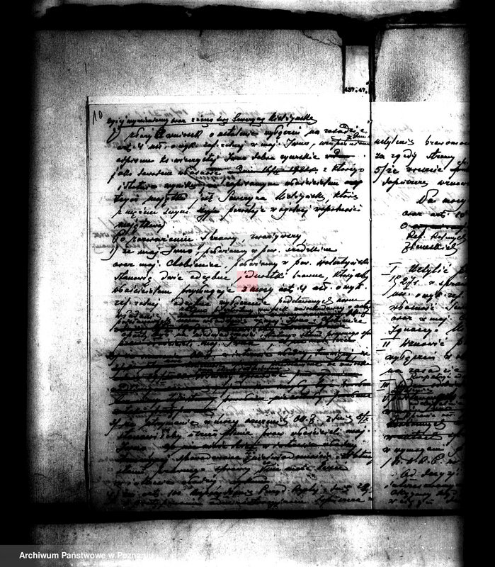 image.from.unit.number "Majątek Chobienice powiatu wolsztyńskiego wyłączenie z art. 4 i 5 ustawy o reformie rolnej Ignacy Mielżyński"