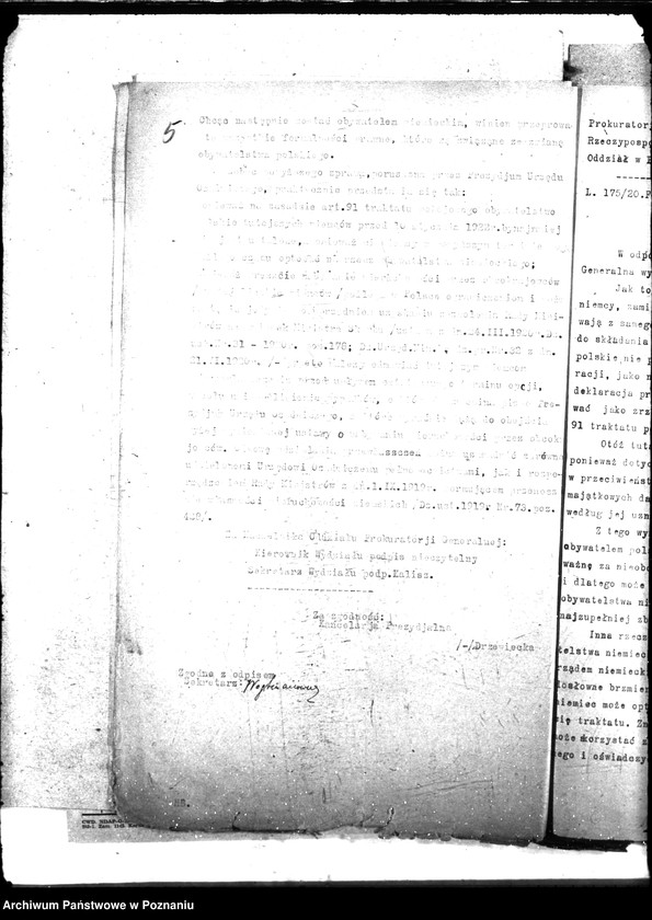 Obraz 9 z jednostki "Opcje, sprawy kolonizacyjne, przewłaszczenia, eksmisje kolonistów [organizacyjne i parcelacyjne]"