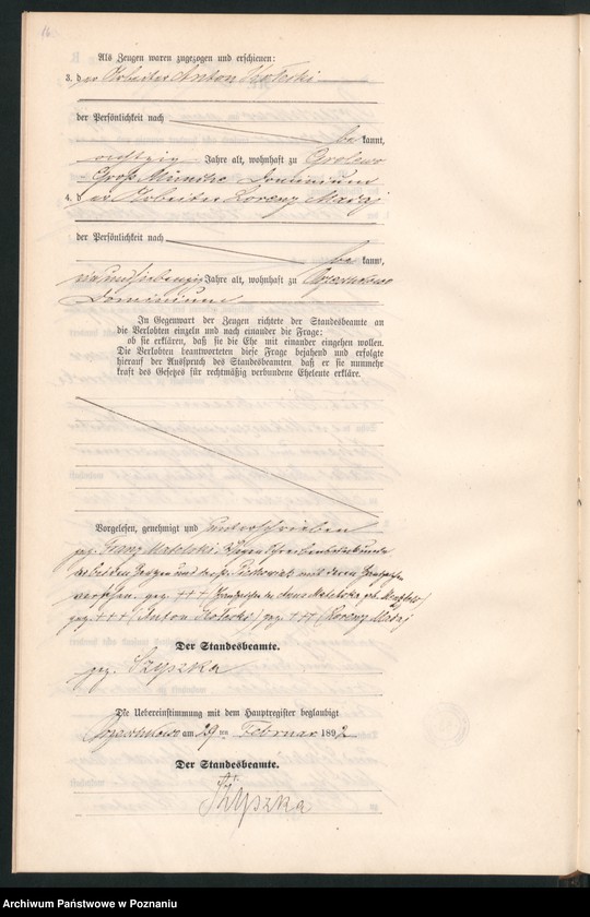 Obraz 19 z jednostki "Księga małżeństw"