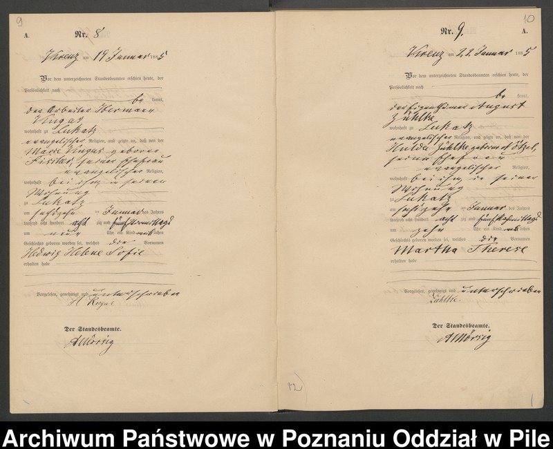Obraz 8 z jednostki "Księga urodzeń"