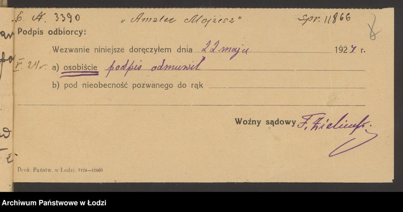 Obraz 10 z jednostki "Moszek Amzler- sprzedaż galanterii"