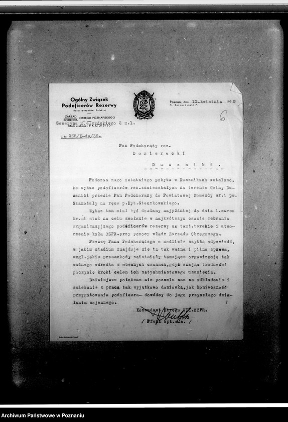 Obraz 10 z jednostki "Protokół ze zjazdu prezesów Okręgowych Związków Podoficerów Rezerwy RP w Warszawie"