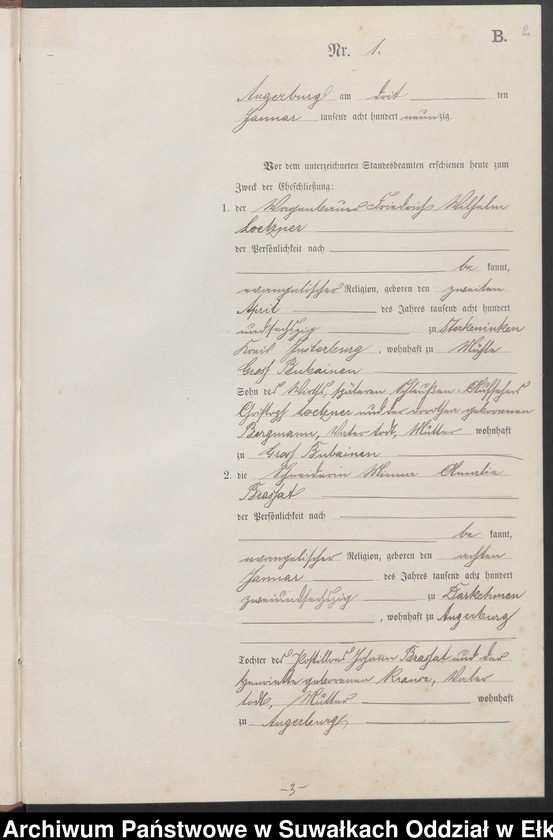 image.from.unit.number "Heiraths-Neben-Register des Preussischen Standes-Amtes Angerburg Kreis Angerburg"