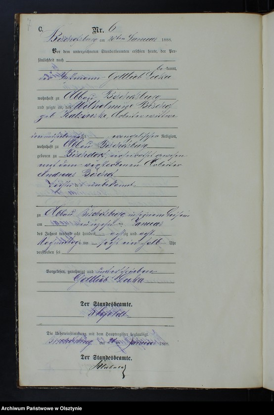 image.from.unit.number "Sterbe-Neben-Register Nr 1 - 22"