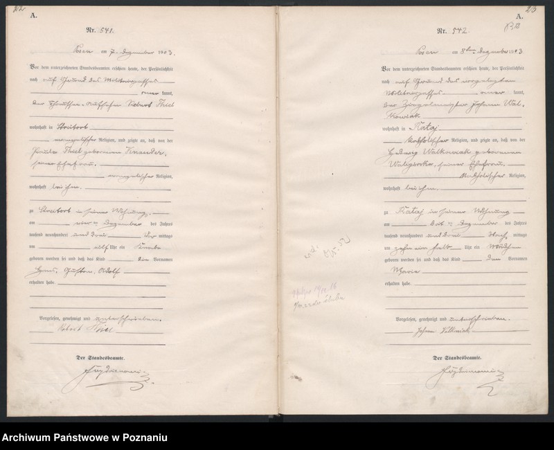 Obraz 14 z jednostki "Księga urodzeń tom II"