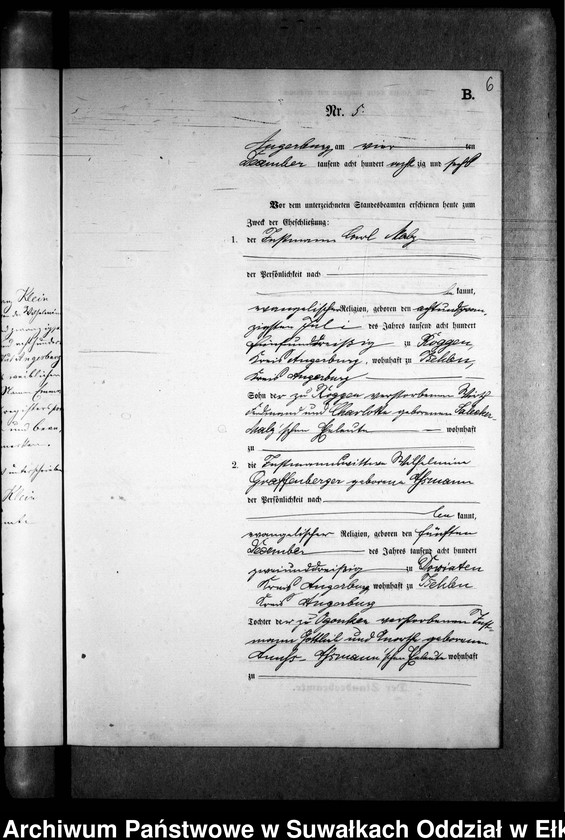 image.from.unit.number "Heiraths-Neben-Register des Preussischen Standes-Amtes Kehlen Kreis Angerburg"