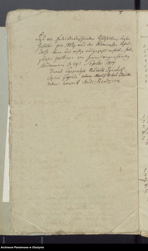 image.from.unit.number "Schul-Cassen Rechnung des Kirchspiels Widminnen"